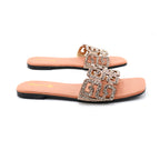 Braided Strap Wedge Slides