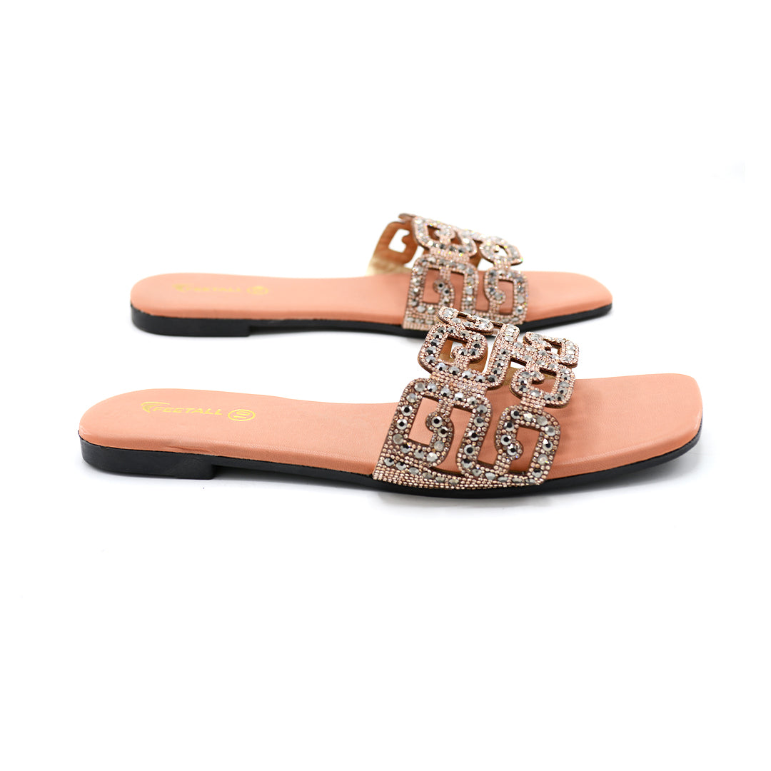 Braided Strap Wedge Slides