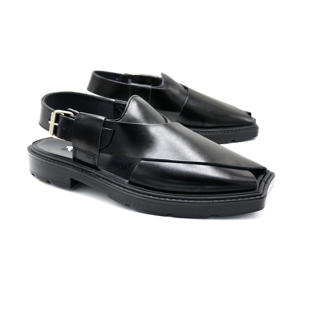 Classic Black Peshawari Sandal