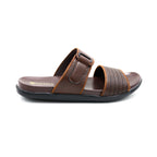 Men’s Textured Dual-Strap Slides