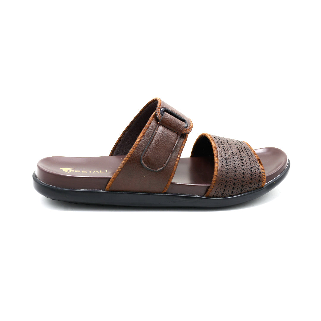 Men’s Textured Dual-Strap Slides