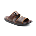 Men’s Textured Dual-Strap Slides