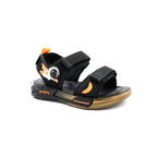 Kids Space Explorer Sport Sandals Black Orange