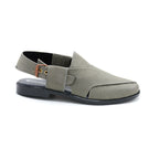 Slate Grey Suede Peshawari Chappal