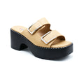 Petra Double-Buckle Platform Mule