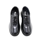 Classic Black Lace-Up Casual Shoes