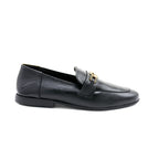 Premium Black Loafer with Gold Buckle