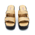 Petra Double-Buckle Platform Mule