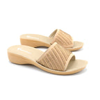 Glam Rhinestone Slide Wedge Sandal