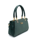 Emerald Grace Textured Handbag