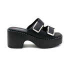 Double Buckle Platform Heels
