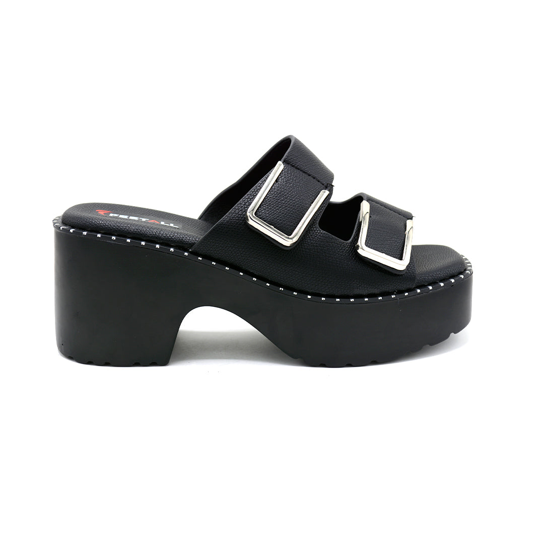 Double Buckle Platform Heels