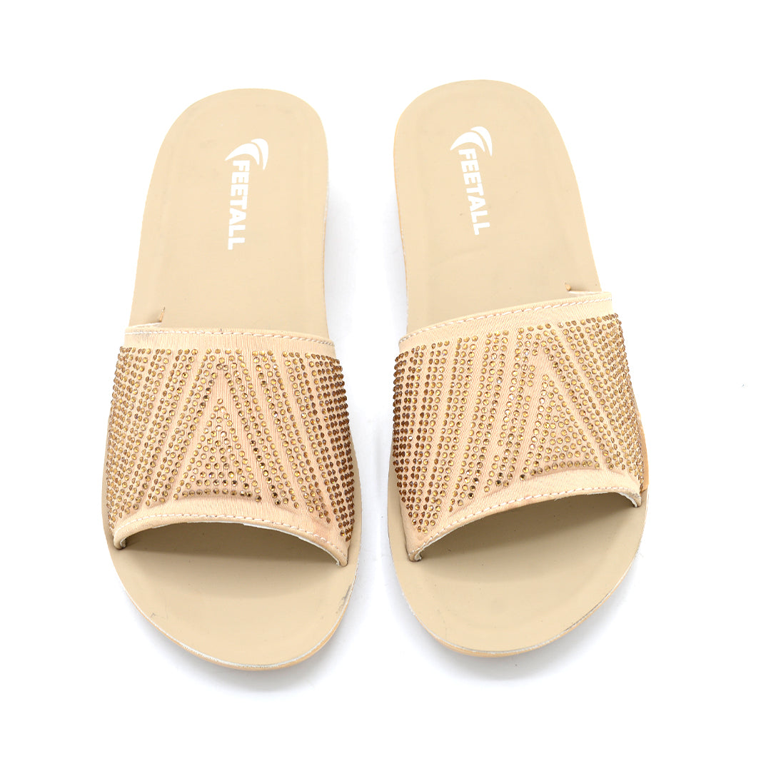 Glam Rhinestone Slide Wedge Sandal