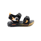 Kids Space Explorer Sport Sandals Black Orange