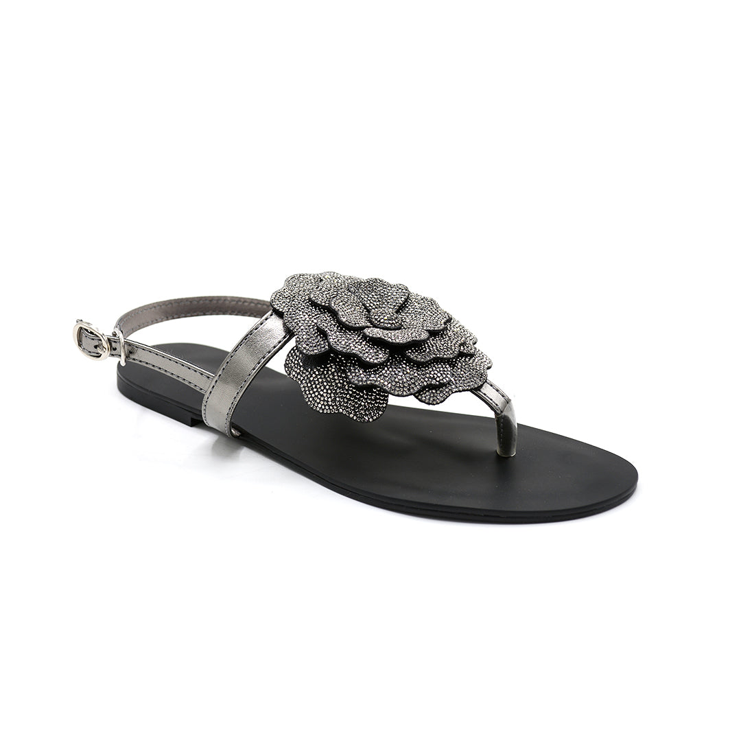 Aurora Crystal Floral Slingback Sandal