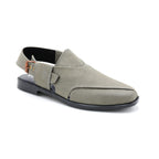 Slate Grey Suede Peshawari Chappal