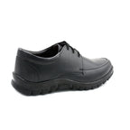 Tough Sole Black Lace-Up Shoes