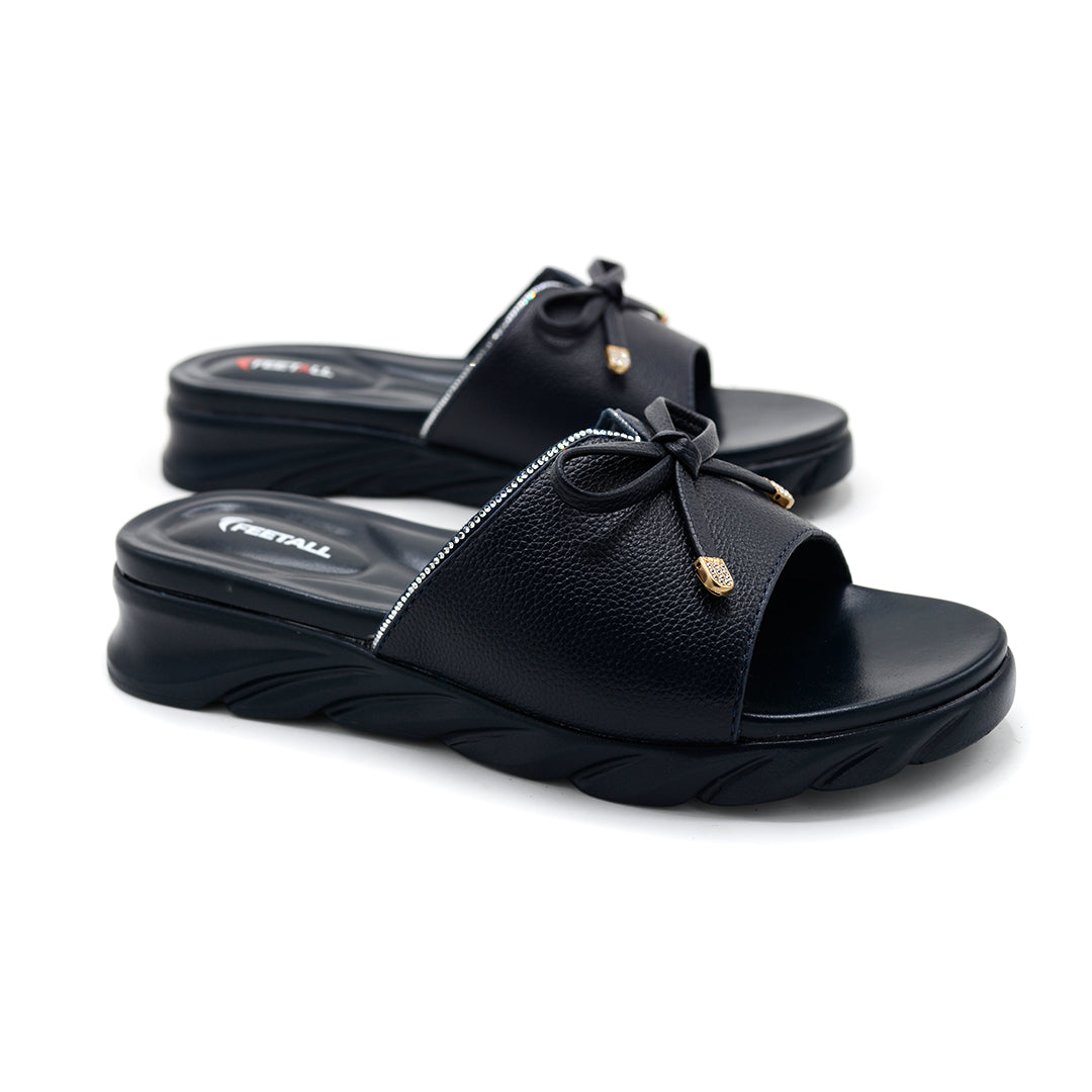 Comfort Bow Detail Platform Slides