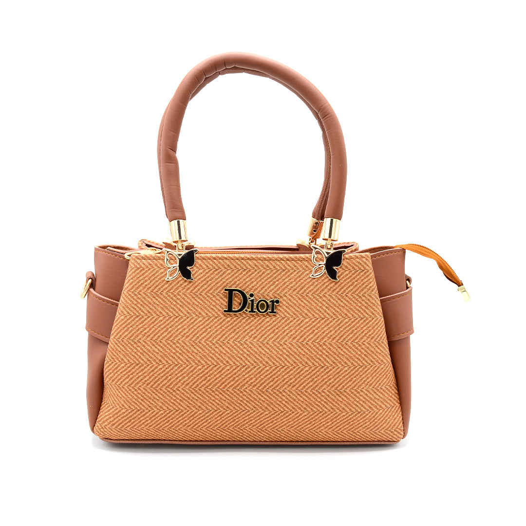 Blush Elegance Textured Tote Bag