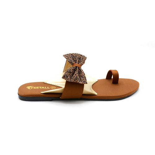 Beaded Strap Toe-Ring Flat