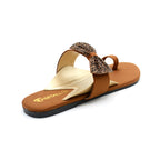 Beaded Strap Toe-Ring Flat