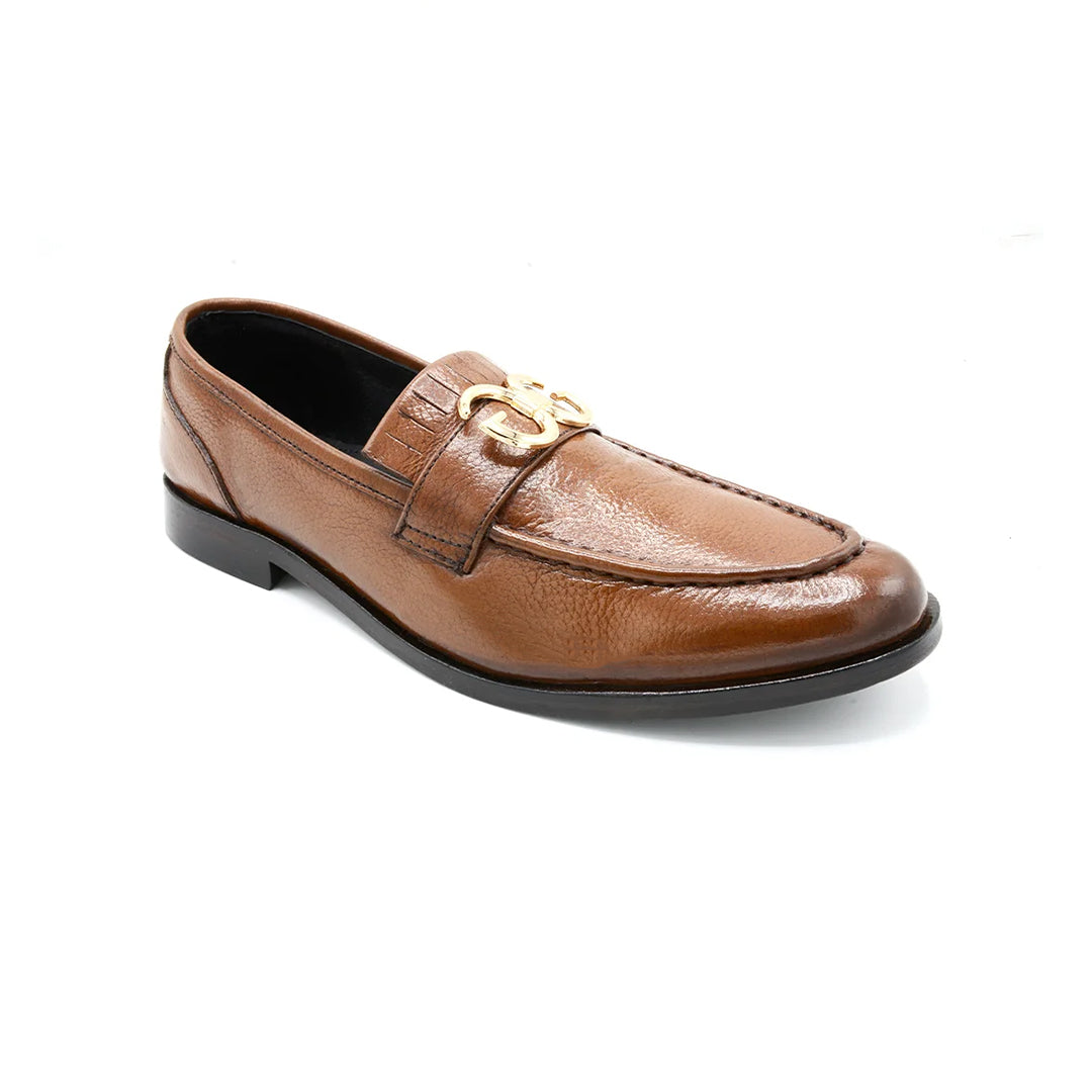 Chestnut Classic Leather Loafers