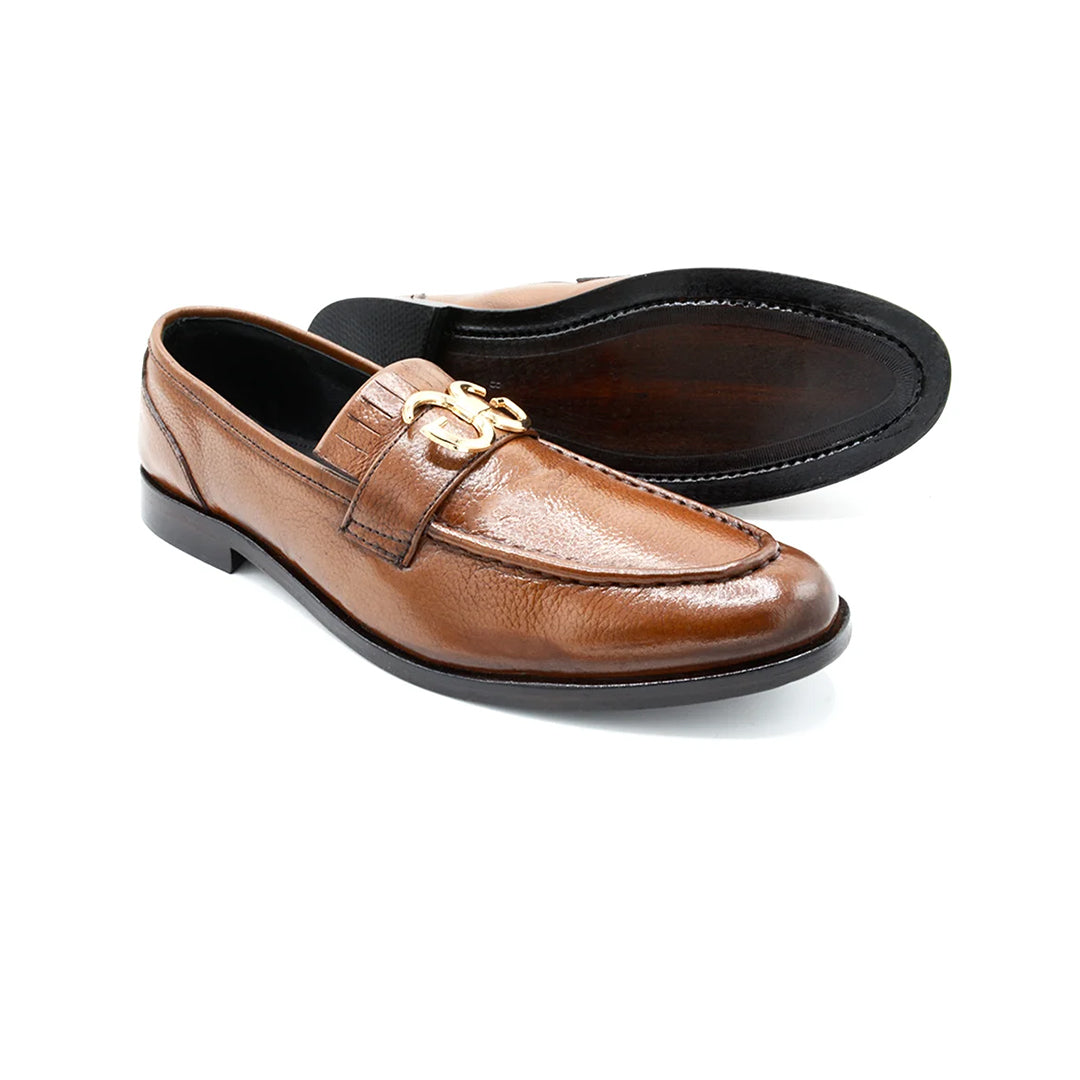 Chestnut Classic Leather Loafers