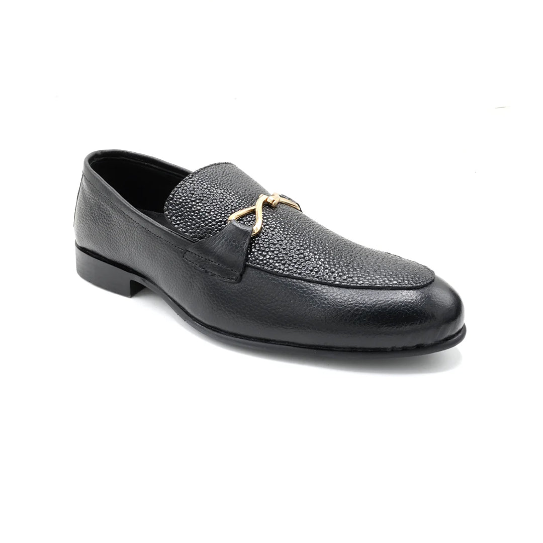 Men’s Classic Black Leather Loafers