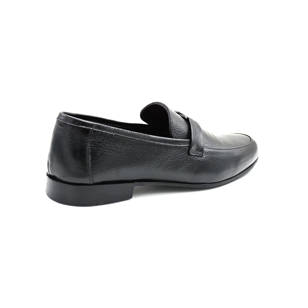 Classic Black Leather Loafers