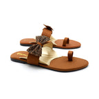 Beaded Strap Toe-Ring Flat