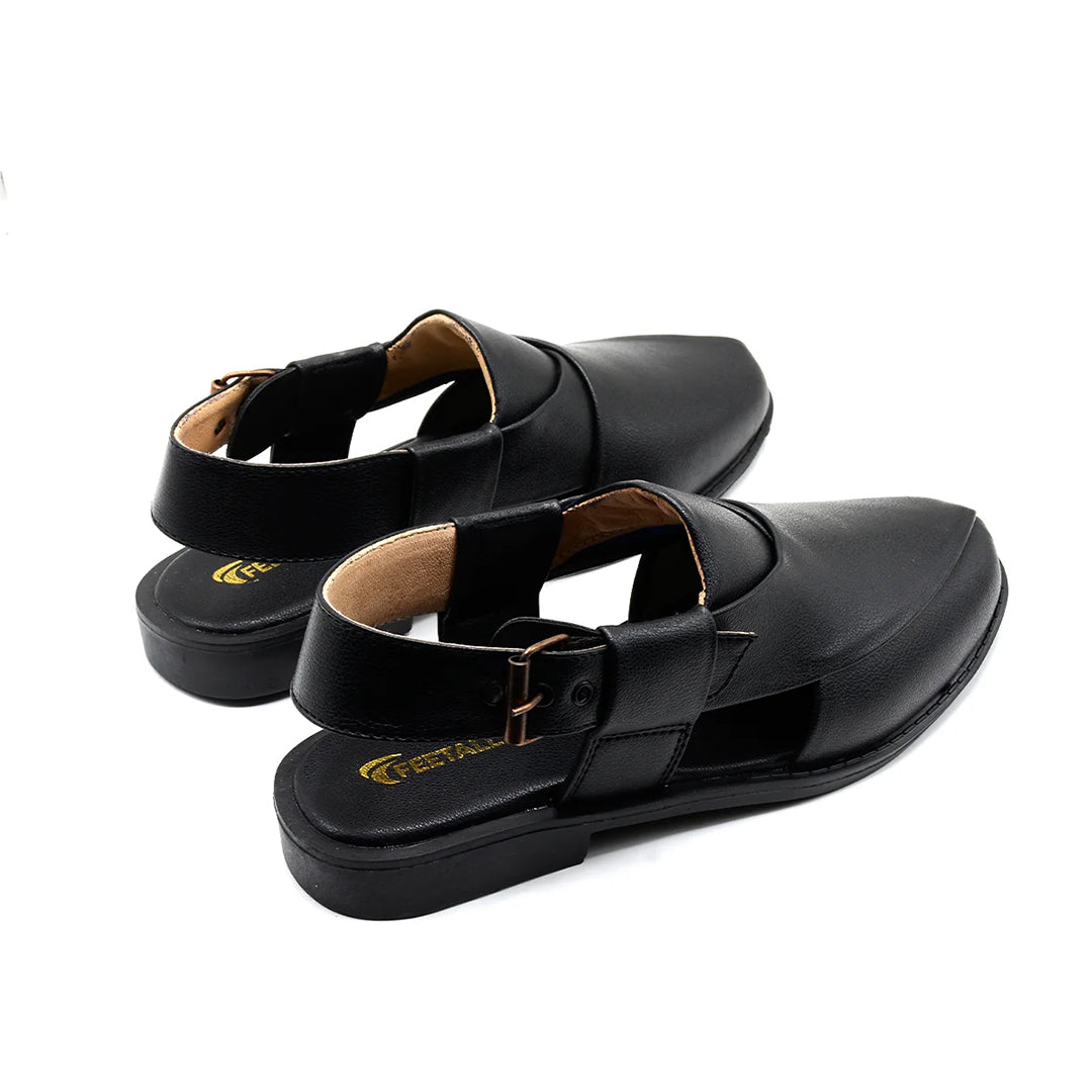 Kaptaan Chappal Black