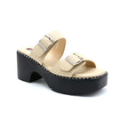 Double Buckle Platform Heels