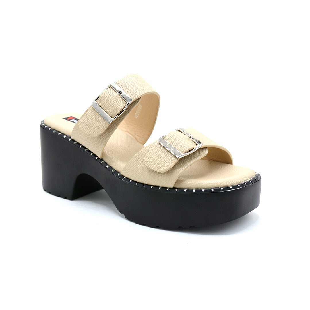 Double Buckle Platform Heels