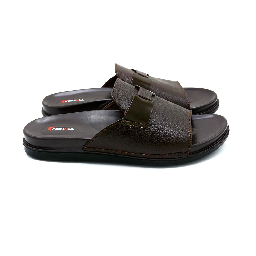 Classic Brown Slide Slippers