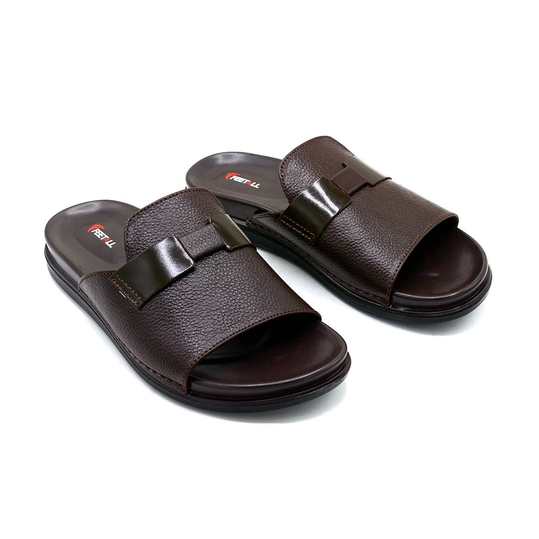 Classic Brown Slide Slippers