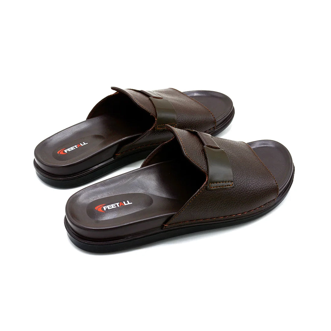 Classic Brown Slide Slippers