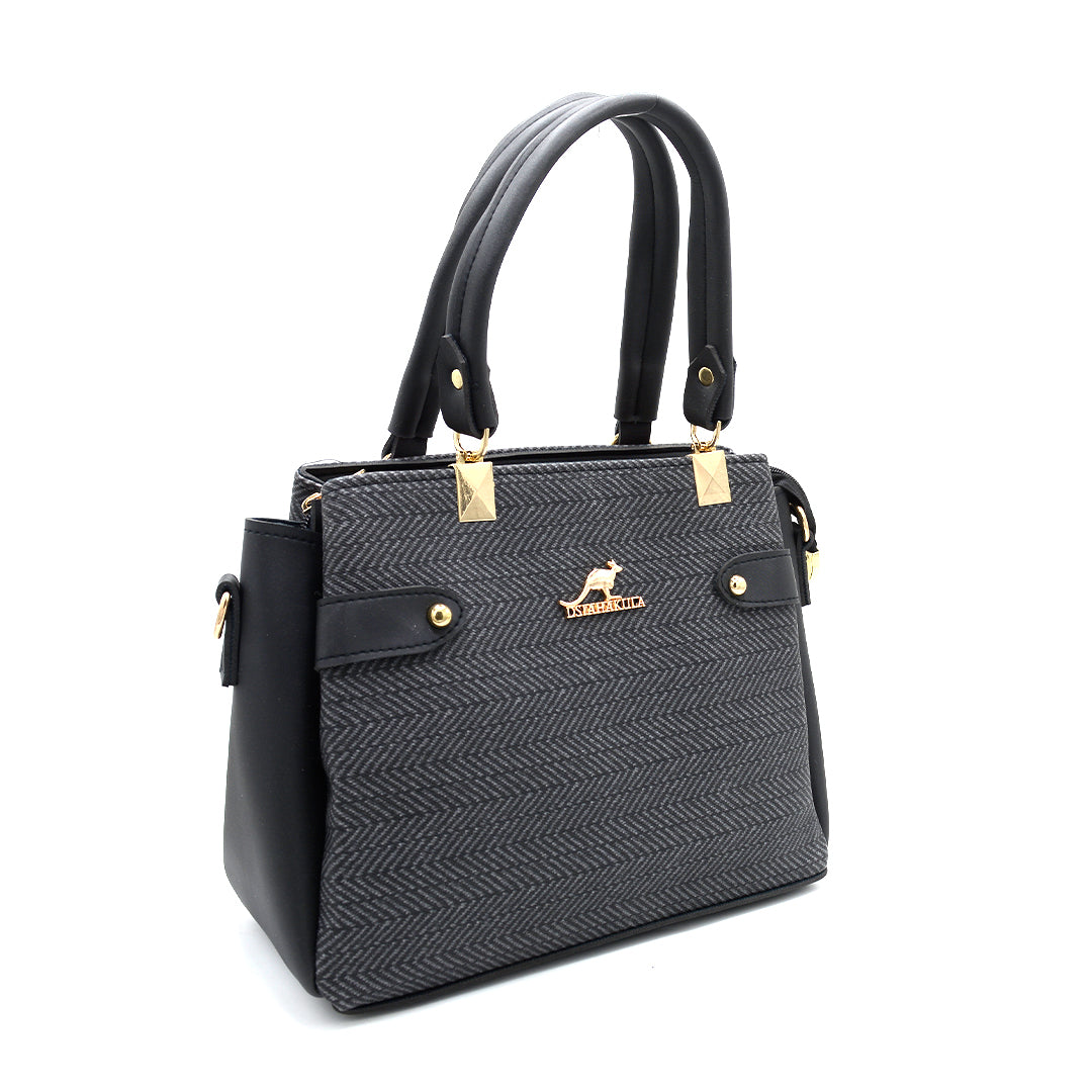 Blush Elegance Textured Tote Bag