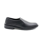 Timeless Black Leather Slip-On Oxford Style