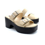 Double Buckle Platform Heels