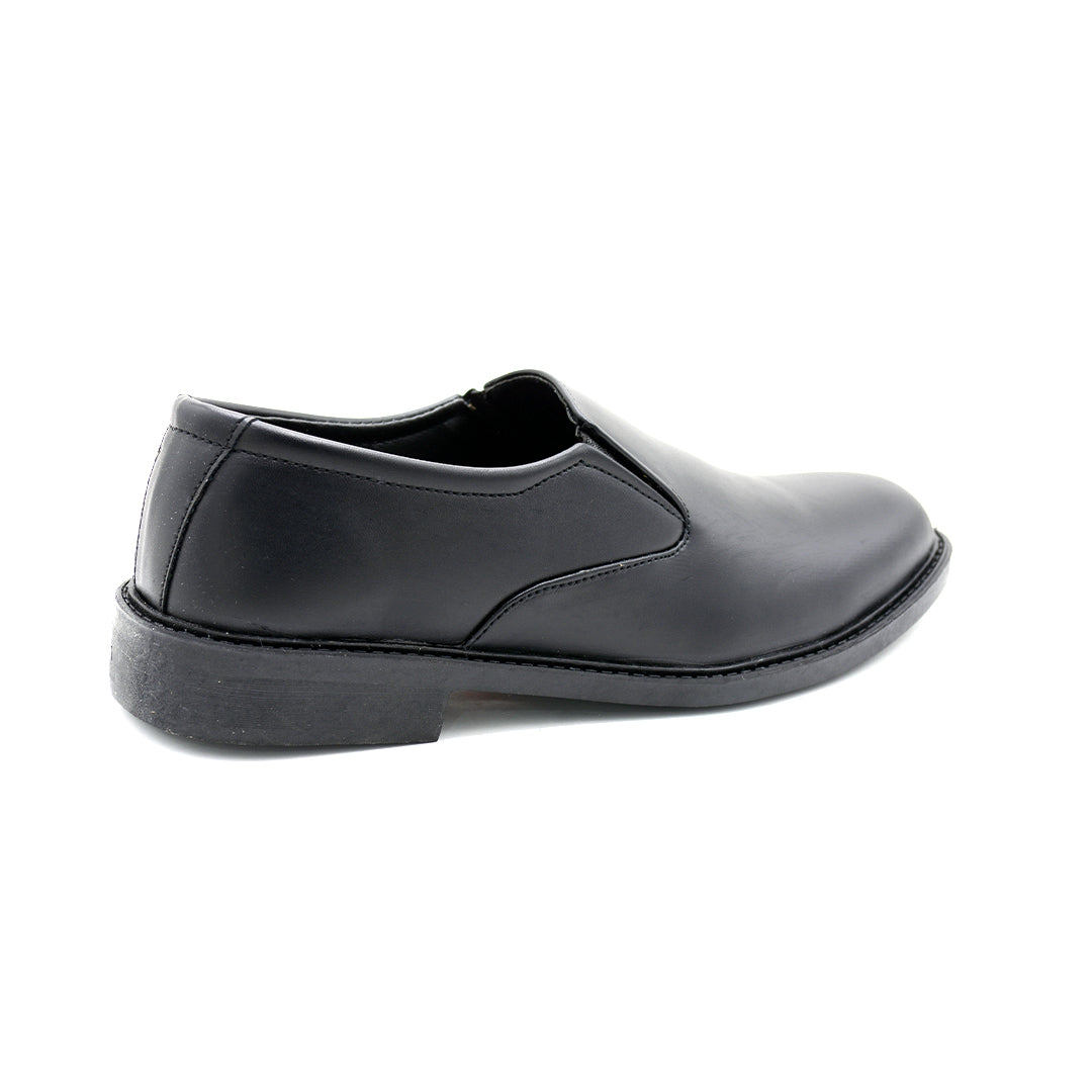 Timeless Black Leather Slip-On Oxford Style