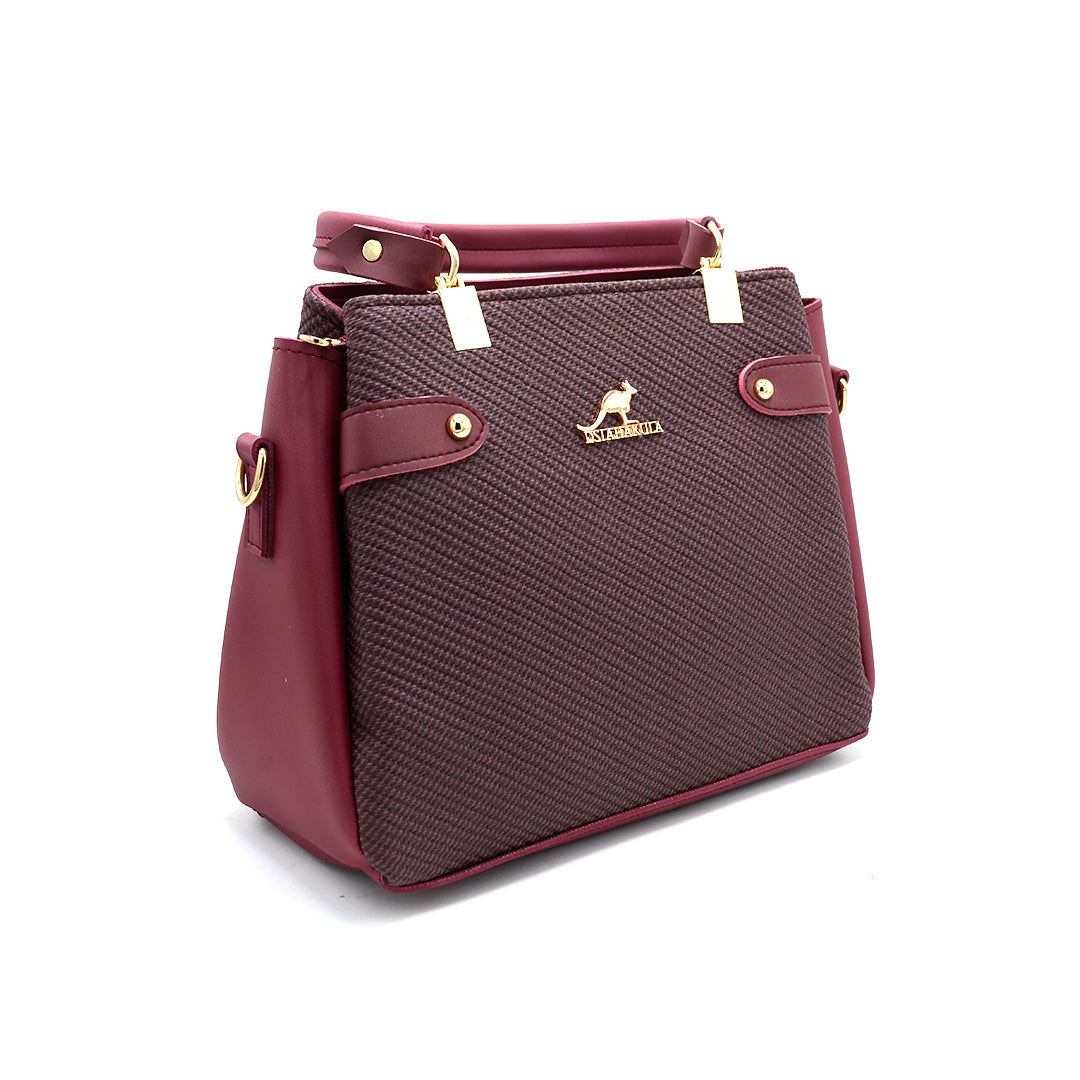 Blush Elegance Textured Tote Bag