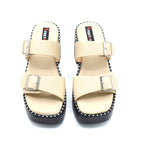 Double Buckle Platform Heels