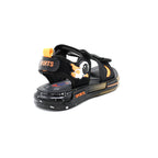 Kids Space Explorer Sport Sandals Black Orange