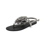 Aurora Crystal Floral Slingback Sandal