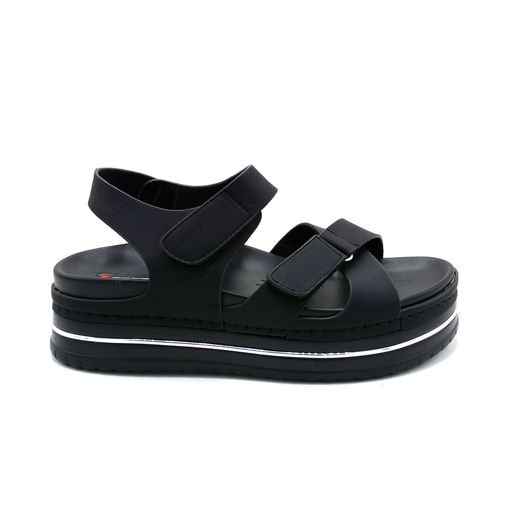 Velcro Strap Comfort Platform Sandals