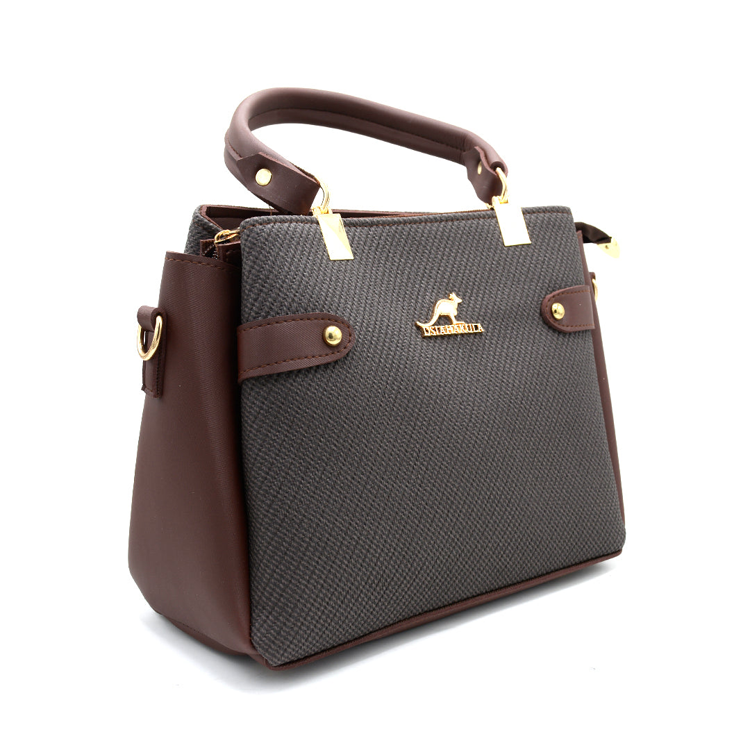 Blush Elegance Textured Tote Bag