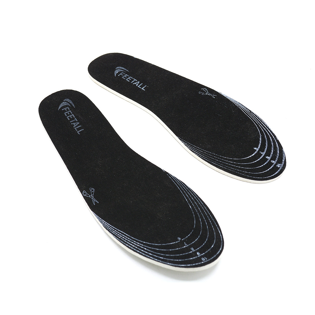 Feetall Trim-to-Fit Black Comfort Shoe Insoles