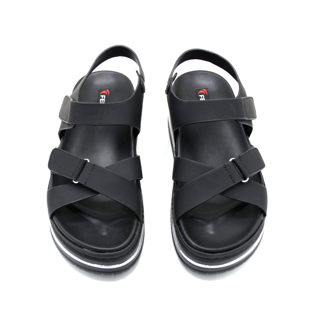 Velcro Strap Comfort Platform Sandals