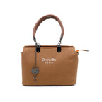 Ivory Luxe Textured Handbag