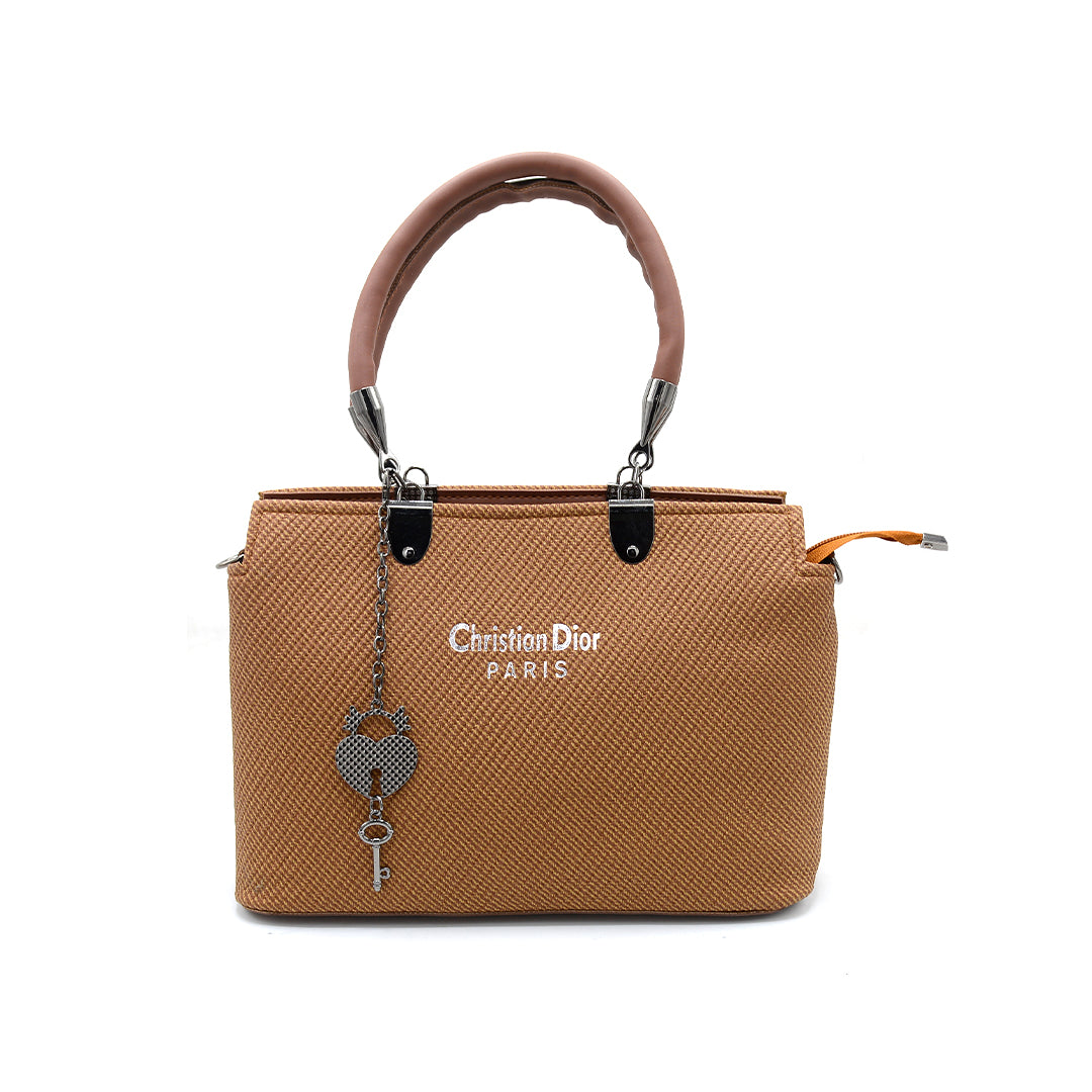 Ivory Luxe Textured Handbag